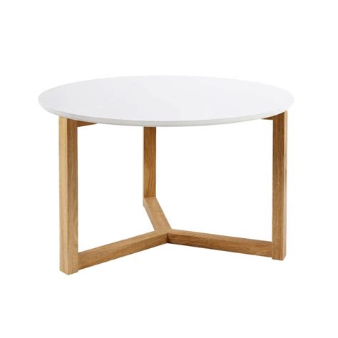 Dampen a rag with plain water. Scarlett White & Solid Oak Coffee Table | Coffee Tables ...