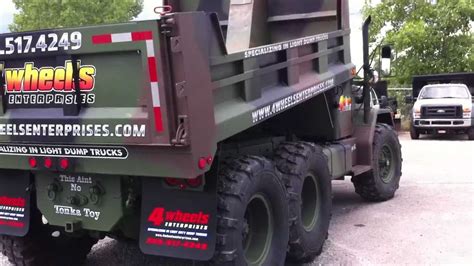 M35a2 Deuce And A Half Miltary Dump Truck 6x6 Youtube