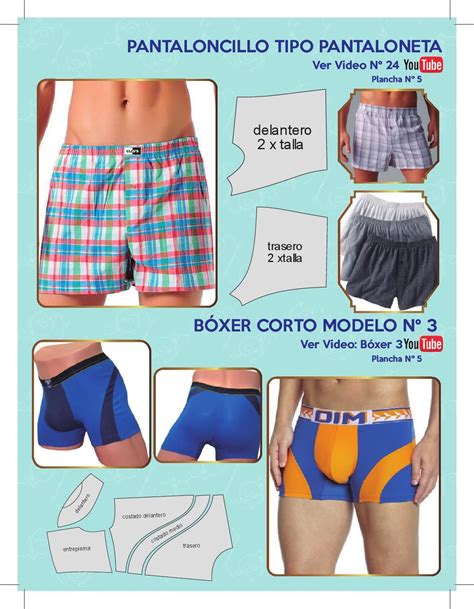 Curso Ropa Íntima Tomo 2 Mens Sewing Patterns Sewing Men Sewing