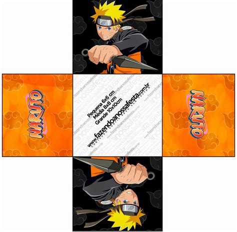 Naruto Free Printable Boxes Festa Infantil Naruto Aniversário