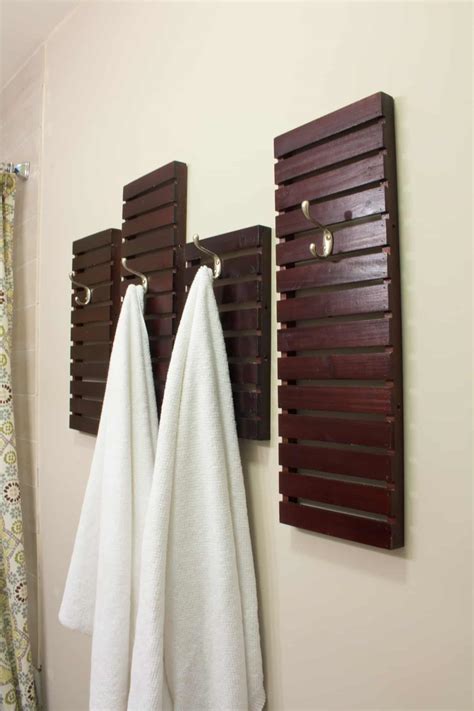 Diy Towel Rack Made From Shelves Thrift Store Upcycle