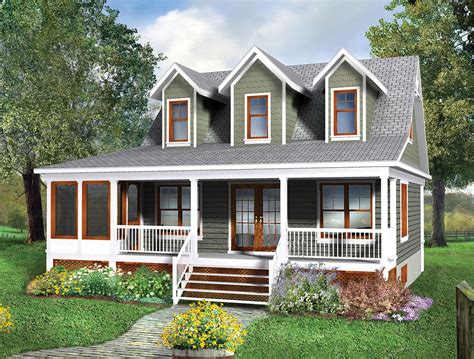 Small cottage plan with walkout basement | cottage floor plan. Two-Story Cottage House Plan - 80660PM | Architectural ...
