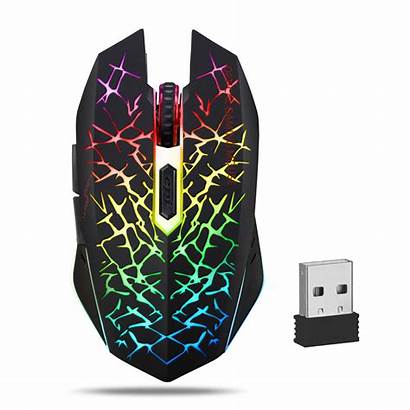 Mouse Wireless Gaming Led Laptop Computer Lights