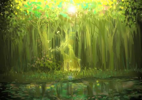 Anime Forest Background Wallpaper Posted By Foster Garrett