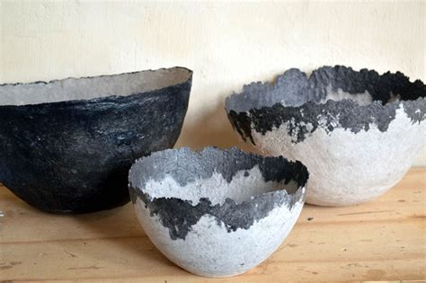 Paper Pulp Bowls Handmade In Swaziland By Quazi Design Paper Bowls