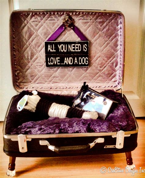 Repurposed Suitcases Make A Great Dog Bed My Repurposed Life