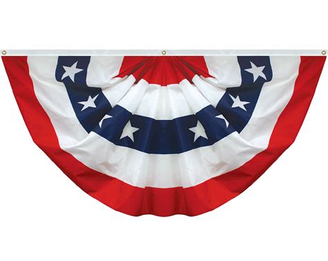 Patriotic Pleated Fan Bunting And Pleated Fans Flags And Banners
