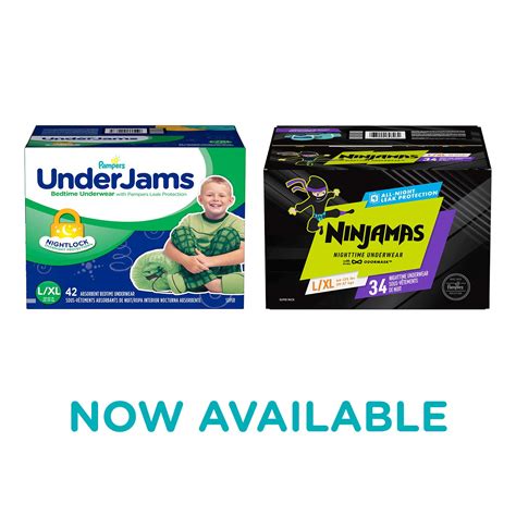 Pampers Underjams Disposable Bedtime Underwear For Boys Size Lxl 42