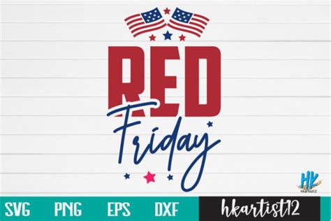 Red Friday Svg Graphic By Hkartist12 · Creative Fabrica