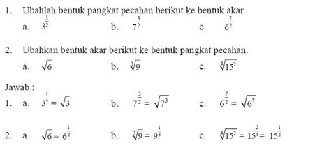 Sifat, operasi hitung dan penerapan. Soal Bilangan Berpangkat Dan Bentuk Akar Doc - Rajiman