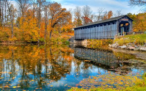 🔥 Download Wallpaper Nature Autumn River Bridge Desktop By Bmcdonald