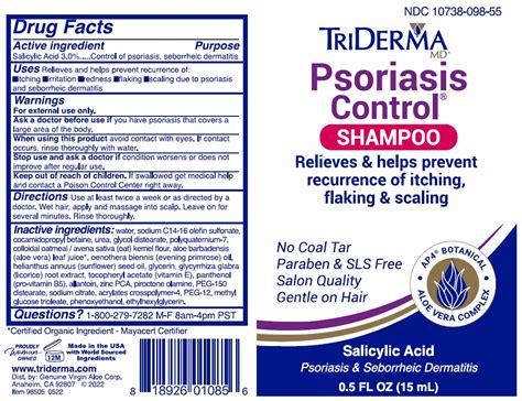 Triderma Psoriasis Control Shampoo