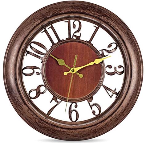 Bernhard Products Decorative Wall Clock 13 Inch Silent Non Ticking