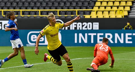 Full match and highlights football videos: Haaland Scores First Post-Lockdown Goal In Bundesliga ...
