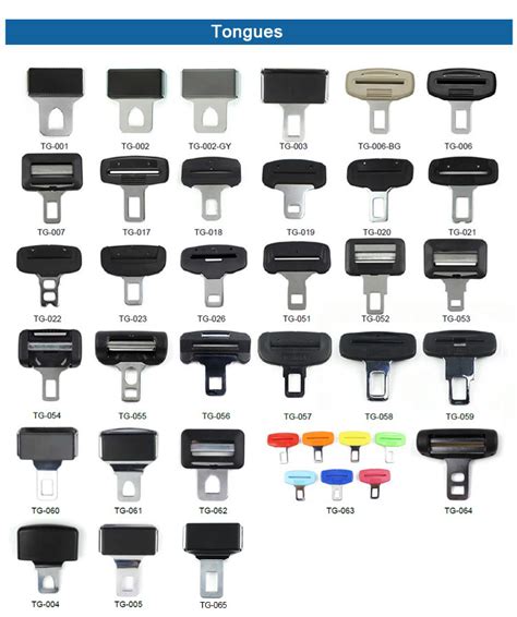 car accessory all seat belt tongue for seat belt buckle china metal tongue buckles and tongue