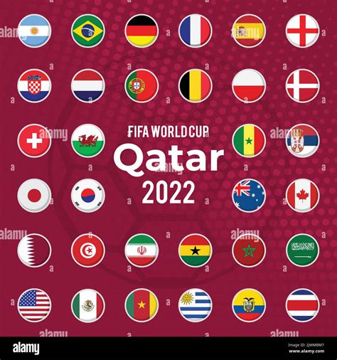Todas Las Banderas De Los Países Participantes De La Copa Mundial De