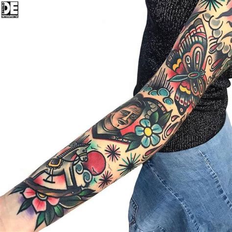 Remarkable Sleeve Tattoos That Are Prettier Than Clothing Traditional Tattoo Sleeve Best