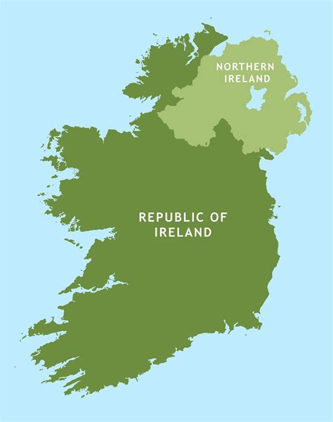 Republic Of Ireland Map Road Map Of Republic Of Ireland Northern 7f7