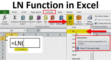 › anti natural log in excel. Rumus Anti Ln Excel