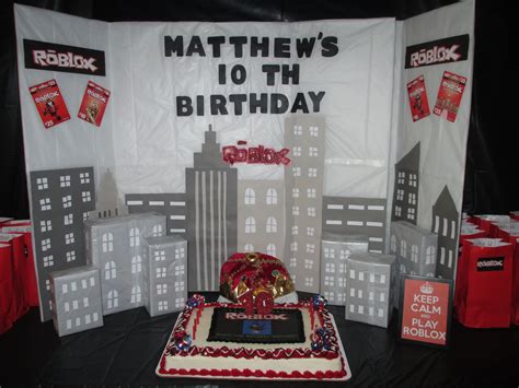 Birthday party supplies party city. My son Matthew's 10th Birthday Roblox Game theme ...