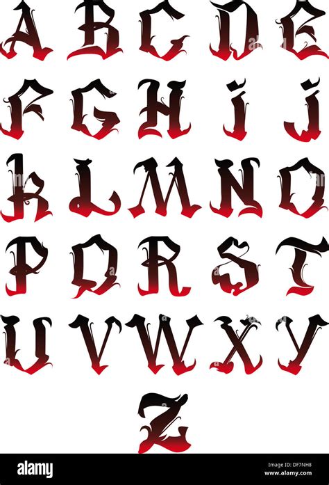 Gothic Alphabet Svg Old English Font Svg Blackletter Svg Gothic