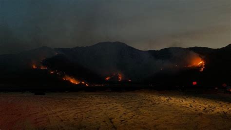 3500 Acre Brush Fire Burning Near Palm Springs Prompts Evacuation