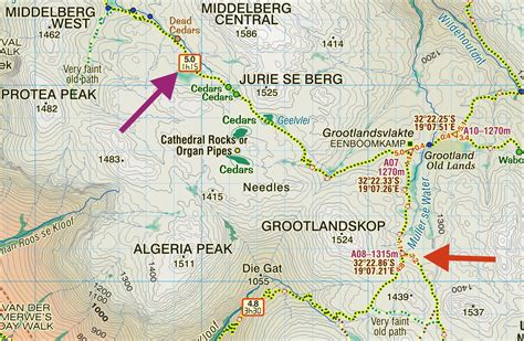 Hike The Cederberg The Map July 2012