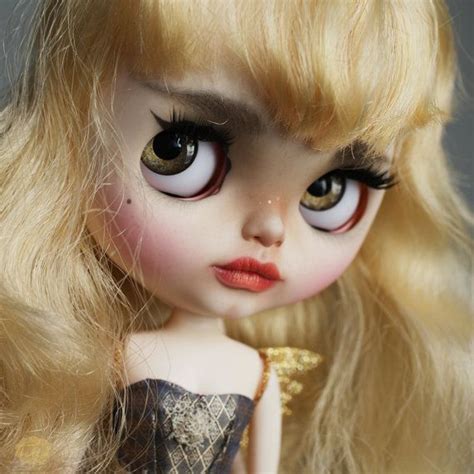 Zerrin Custom Blythe Doll Ooak Blythe Unique Art Doll By Karolinfelix Blythe Dolls