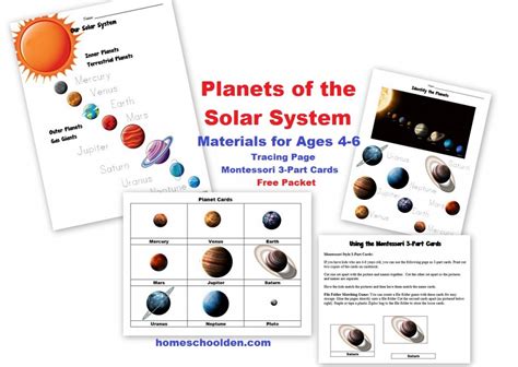Free Planets Of The Solar System Worksheets Homeschool Den