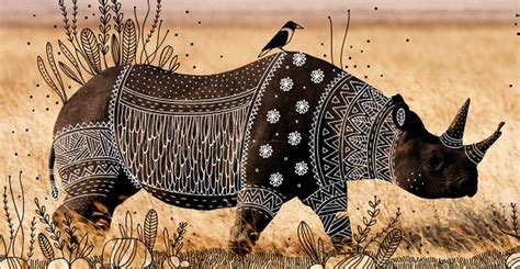 Indian Artist Glorifies Beauty Of Wild Animals With Tribal Doodles