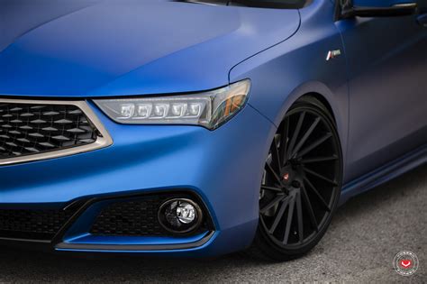 Born To Drive Customized To Impress Matte Blue Acura Tlx With