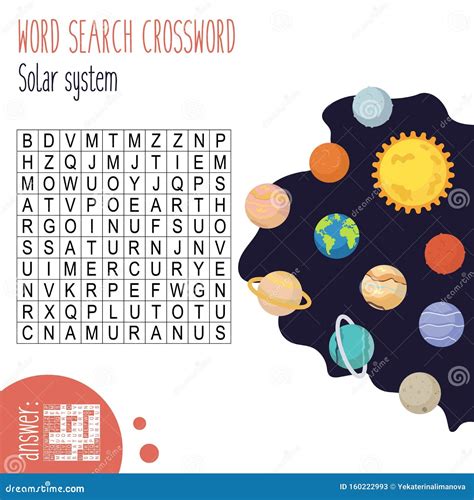 Solar System Vocabulary Word Search