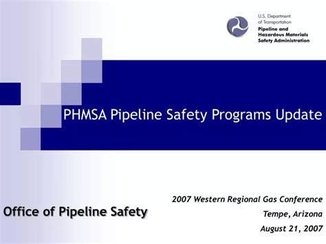 Ppt Phmsa Pipeline Safety Programs Update Powerpoint Presentation