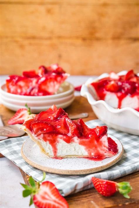 Strawberry Cream Cheese Pie Recipe Dinner Then Dessert