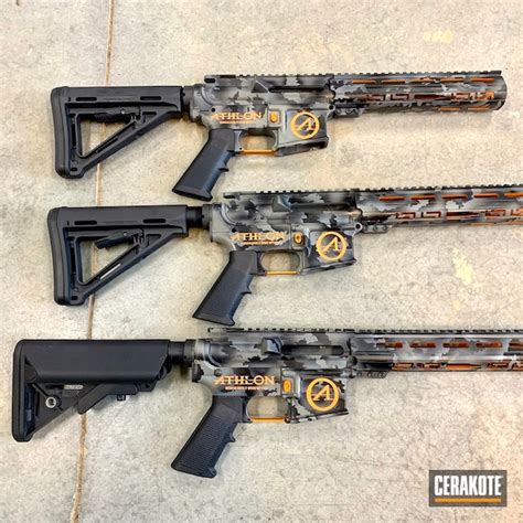 Multicam Ar 15 Rifles With Tequila Sunrise Graphite Black And Smith