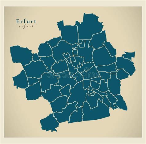 Navigate erfurt map, erfurt country map, satellite images of erfurt, erfurt largest cities, towns maps, political map of erfurt, driving directions, physical, atlas and traffic maps. Modern City Map - Erfurt City Of Germany With Boroughs DE ...