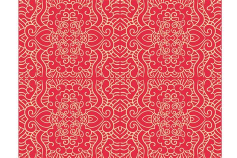Seamless Background In Chinese Style Custom Designed Graphic Patterns