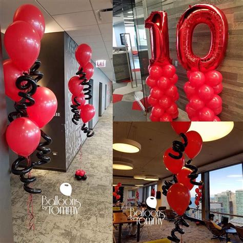 Let the good times roll! This company opted for balloons around the office to ...