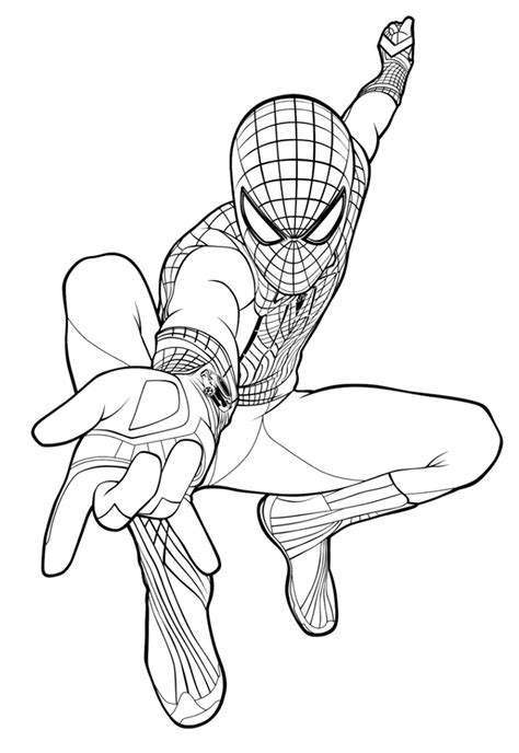 Desenho Homem Aranha Para Pintar E Imprimir Imagens Para Colorir