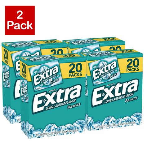 Wrigley S Extra Polar Ice Gum 20 Pk 15 Ct 4 Pack Walmart Com