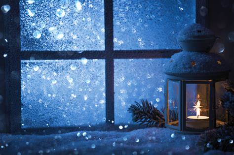 Business profile well covered window wells, inc. Winter Decoration With A Candlestick Near The Snowcovered ...