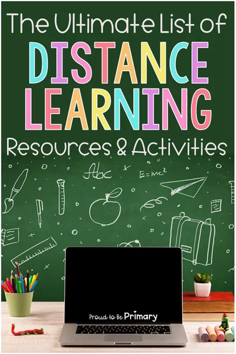 The Ultimate List Of Distance Teaching And Learning Activities For