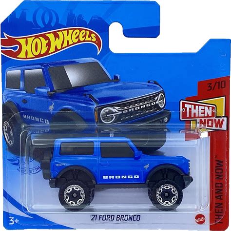 Hot Wheels 21 Ford Bronco Blue 310 Then And Now 2021 100250