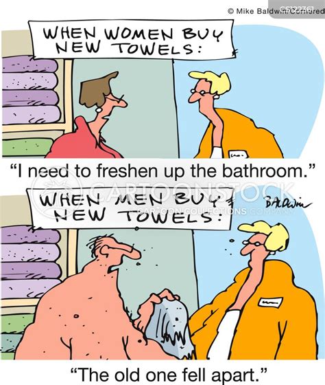 Towels Cartoons And Comics Funny Pictures From CartoonStock