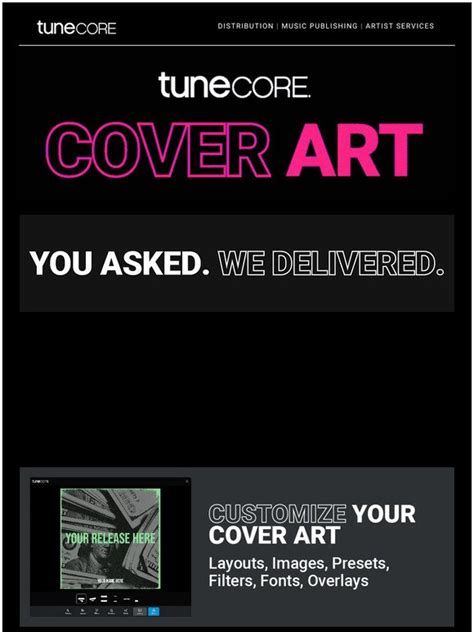 Tunecore Design Your Free Custom Artwork With The New Tunecore Cover