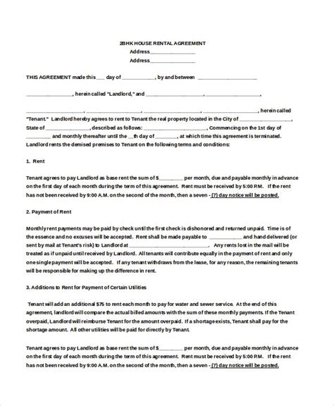 The connecticut lease agreements are documents used to rent out commercial and residential spaces.the forms, once signed by all parties, provide a binding contract which can be referenced in a court of law should it be necessary. 18+ House Rental Agreement Templates - DOC, PDF | Free & Premium Templates