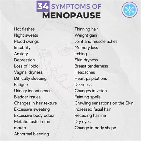 What Are The 34 Symptoms Of Menopause