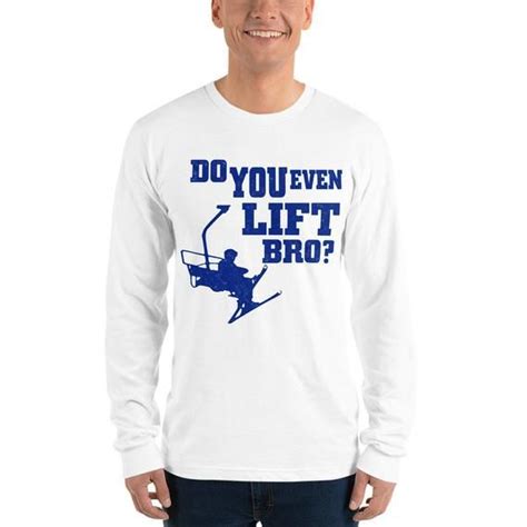 Vintage T Shirt With Humorous Ski Meme Do You Even Lift Bro Etsy