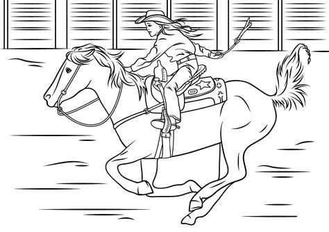 Rodeo Coloring Pages Coloringlib