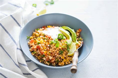 Low Carb Mexican Cauliflower Rice Paleo Vegan Keto My Food Story